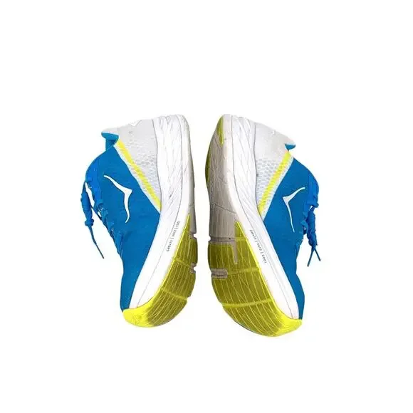 Hoka One One Rocket X Running Shoes Sneakers Blue Yellow Mens Size 12 Women 13 - Picture 5 of 8